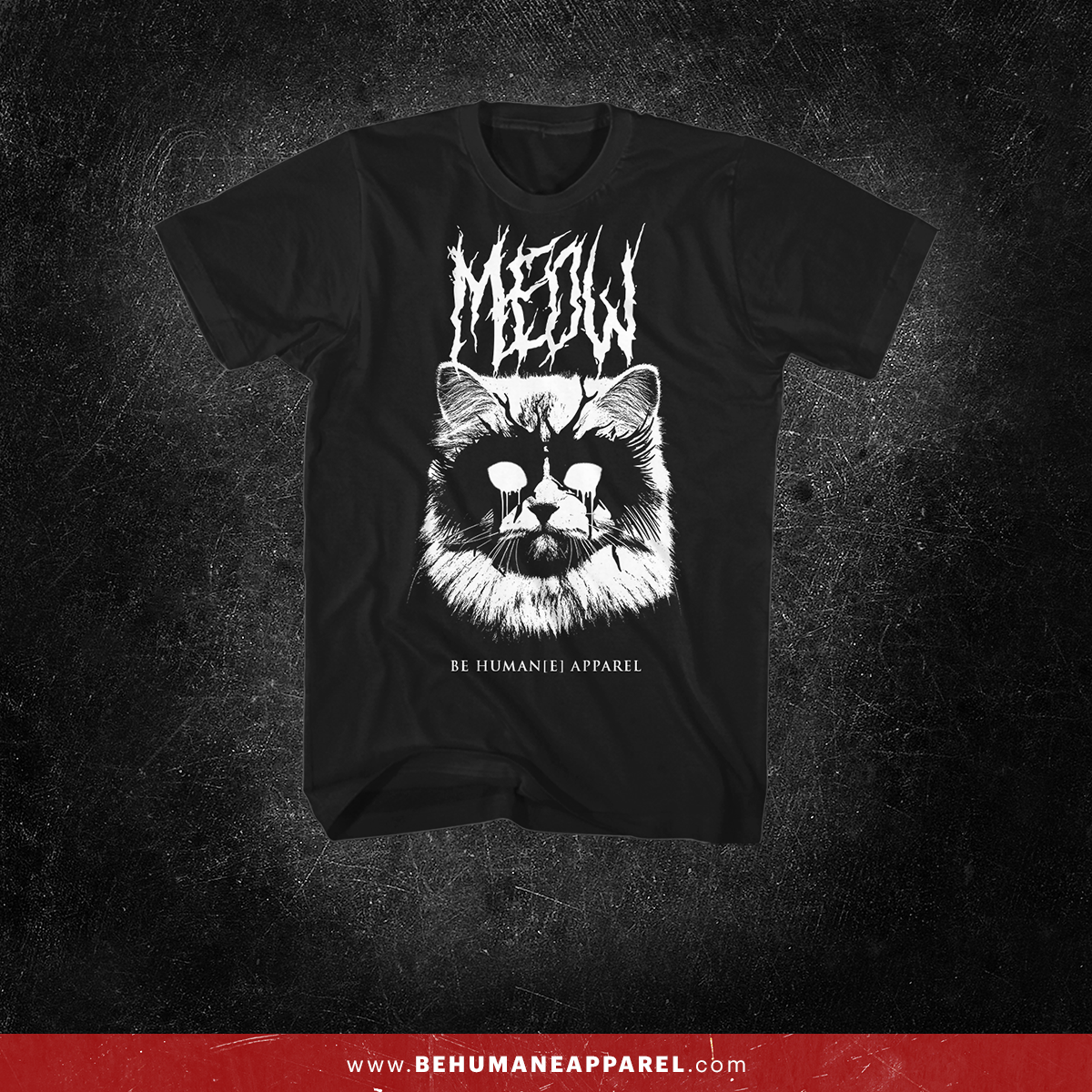 Death Metal Cat T Shirt Be Humane Apparel