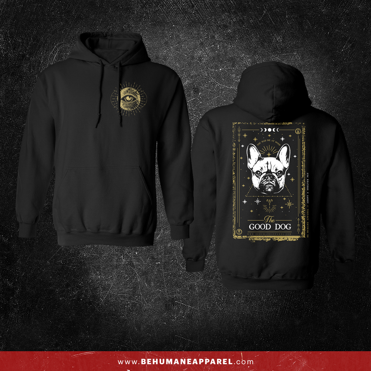 Doggy Tarot Card hoodie by Be Humane