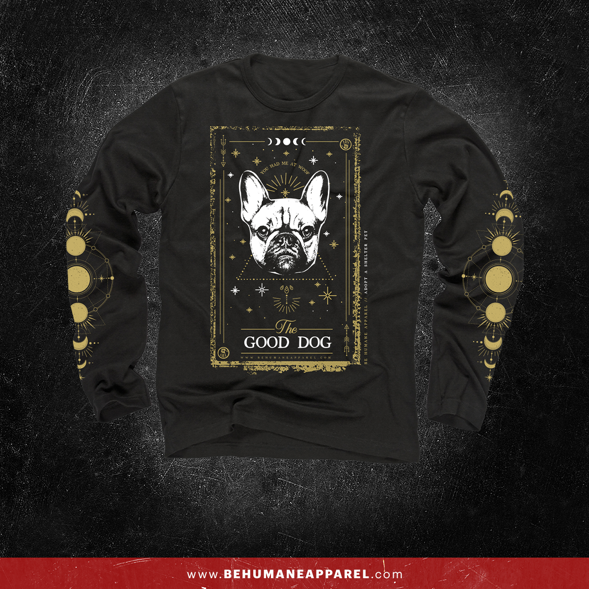 Doggy Tarot Card long sleeve shirt by Be Humane