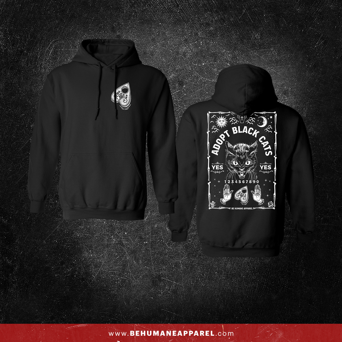 Kitty Spirit Board hoodie by Be Humane