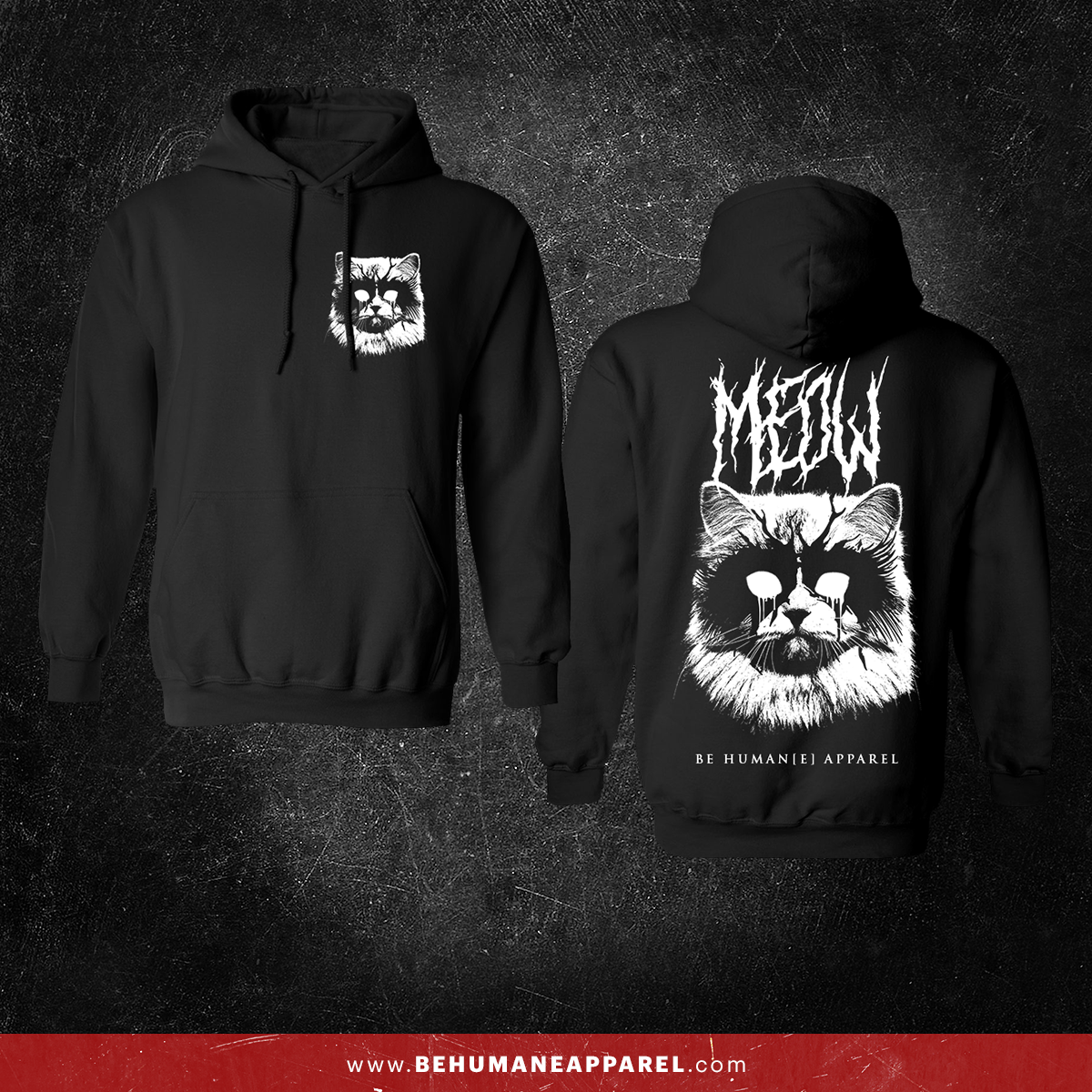 Death Metal Cat hoodie by Be Humane