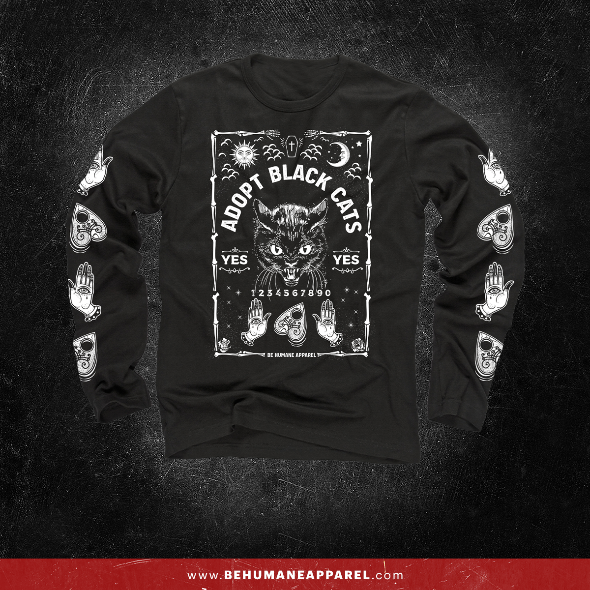 Kitty Spirit Board long sleeve shirt by Be Humane