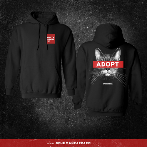 Adopt Cat hoodie by Be Humane