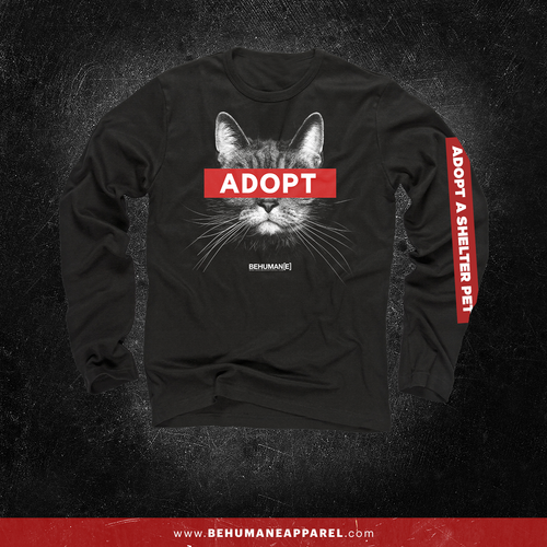 Adopt Cat long sleeve shirt by Be Humane