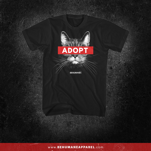 Adopt Cat t-shirt by Be Humane