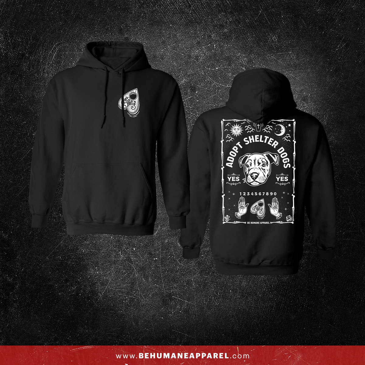 Doggy Spirit Board hoodie by Be Humane