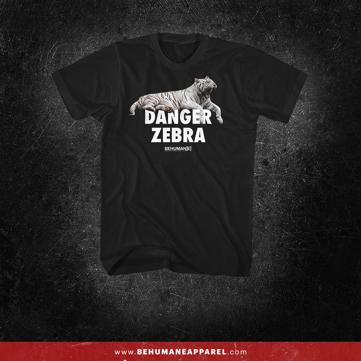 Danger Zebra t-shirt by Be Humane